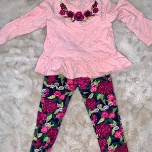 Girls Gymboree Floral Outfit